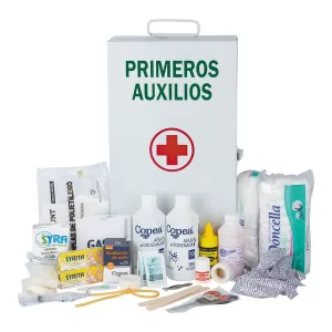 Botiquín de primeros auxilios de chapa 80 ítems mod. CD