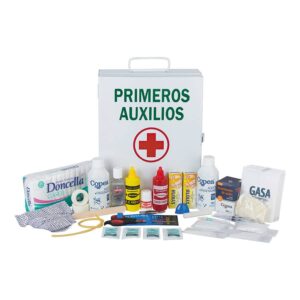 Botiquin de Primeros Auxilios de Chapa - 56 Elementos
