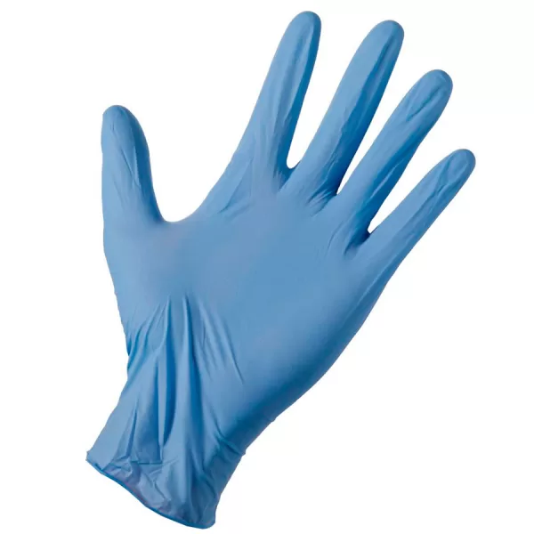 Guantes De Nitrilo Descartables Resistentes Caja x 100 Unidades