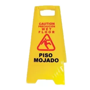 Cartel señalizador piso mojado tipo carpa (wet Floor)