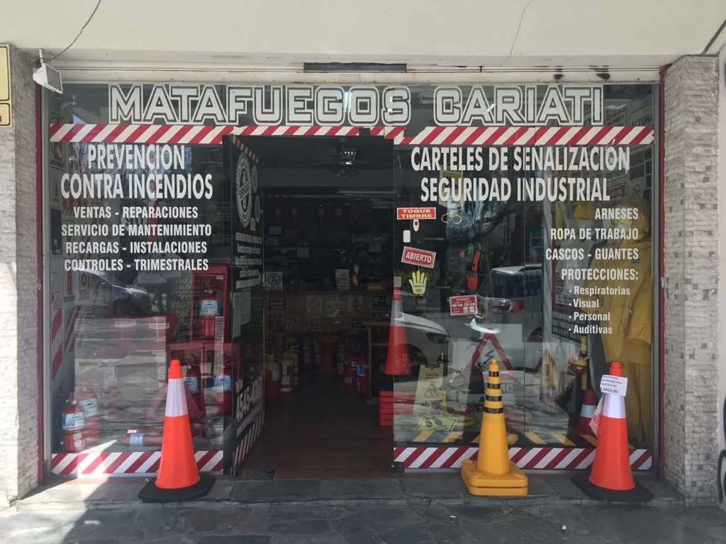 Matafuegos Cariati - Carteles de señalización, Seguridad industrial